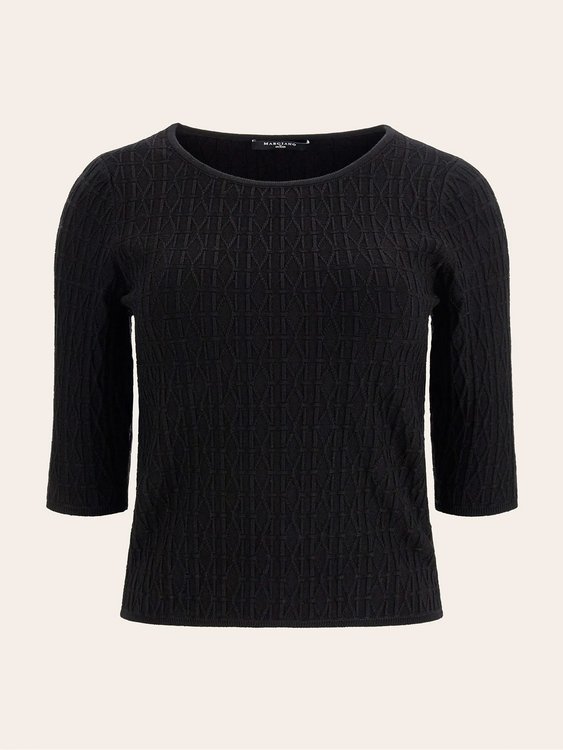 Luxusní Emma svetr, Černá barva, XS, S, M