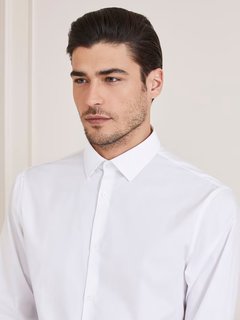 Luxusní Benny košile, Bílá barva, 41, 42, 43, 44, 45