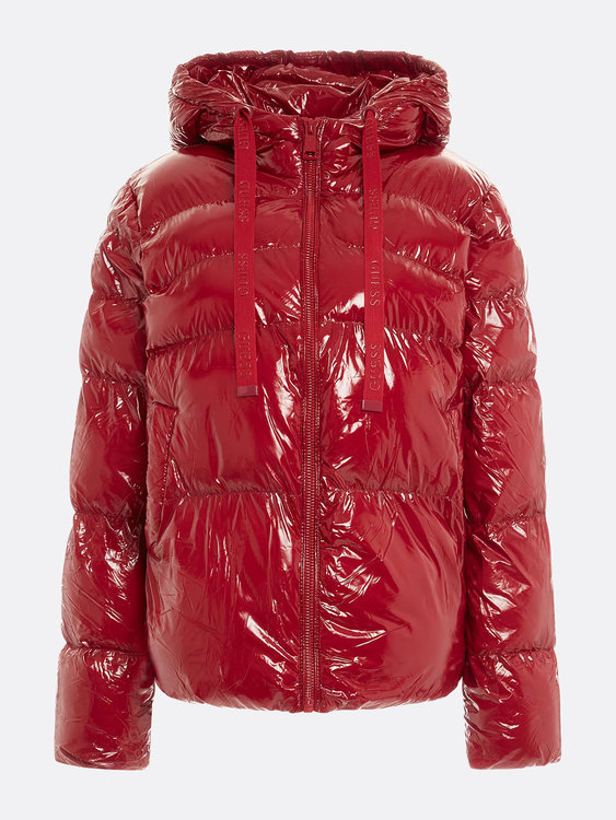 Luxusní Karine bunda, Červená barva, XS, S, M, L, XL