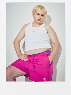 Módní Monologo Nylon šortky, Růžová barva, 2023 1