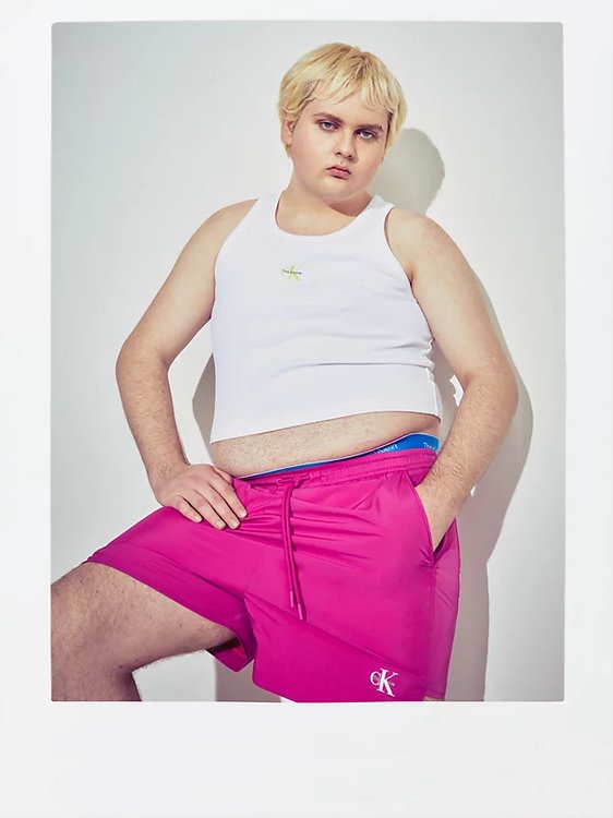 Módní Monologo Nylon šortky, Růžová barva, 2023 1