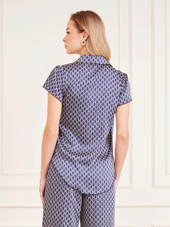 New Monogram košile – Marciano, Modrá, Multi barva Ženy