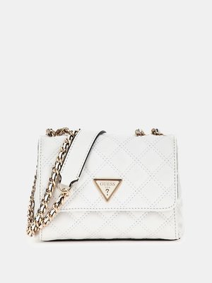 GUESS – Giully Mini 2 crossbody, Bílá barva