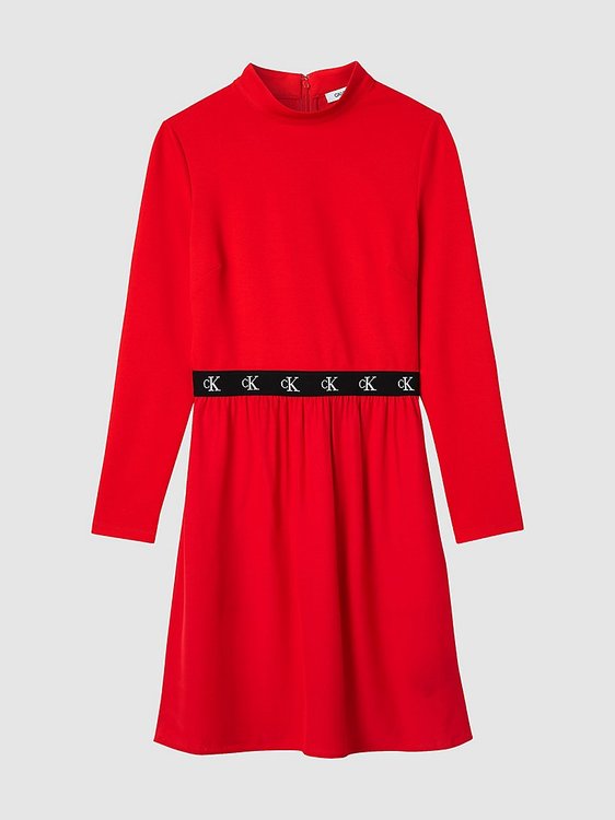 Logo šaty Černá, Červená barva Ženy, Ženy, Ženy