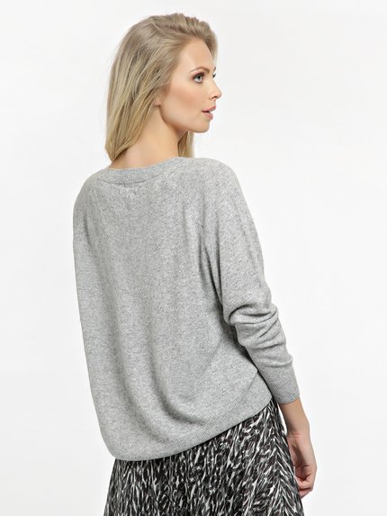 Módní Amalia svetr, Šedá barva, 2021, 2020
