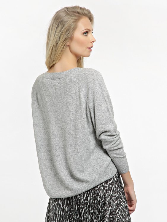 Módní Amalia svetr, Šedá barva, 2021, 2020