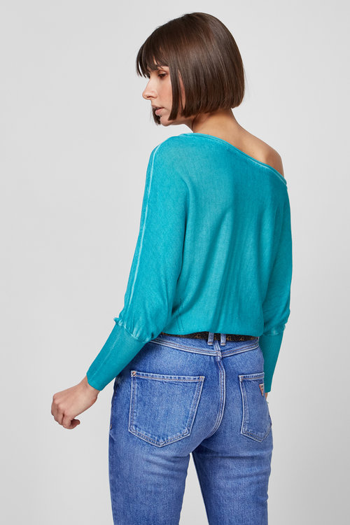 Svetr – Guess, Tyrkysová barva Ženy