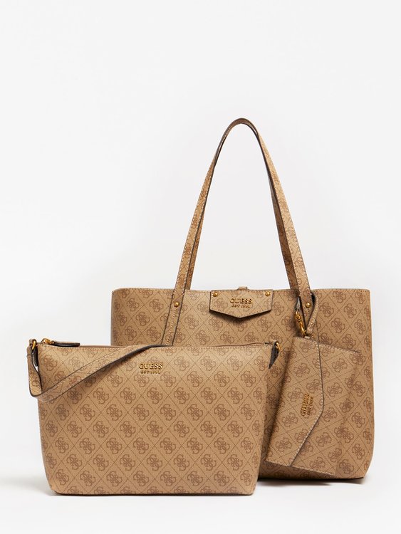 Guess – Brenton kabelka, Hnědá barva