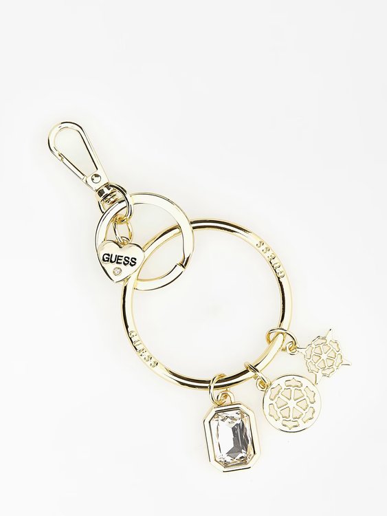 GUESS – Cabochons klíčenka, Zlatá barva