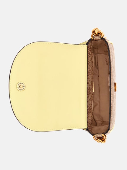 Módní Izzy crossbody, Hnědá, Žlutá barva, 2023