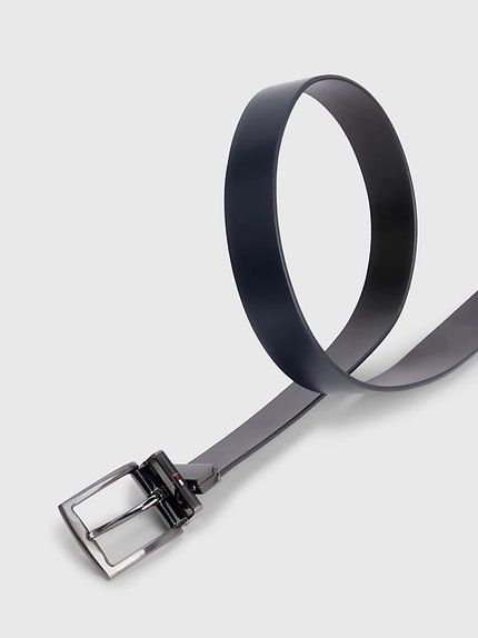 Luxusní Denton Reversible pásek, Navy barva, 100, 95