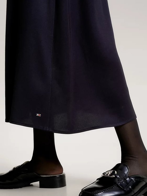 Luxusní Viscose Twill šaty, Navy barva, 34, 36, 38