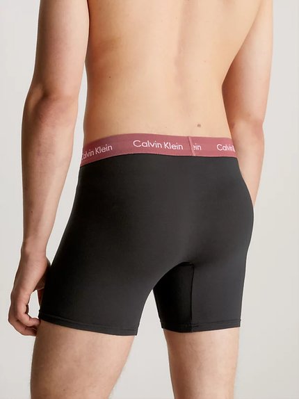 Módní Cotton Stretch boxery 3ks, Černá barva, 2023