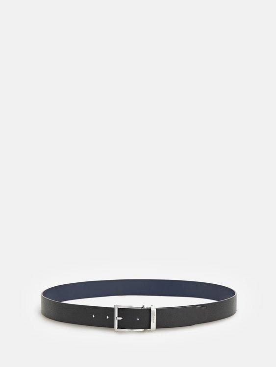 Certosa Saffiano pásek – GUESS, Černá, Navy barva Muži