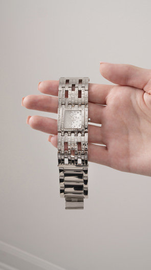 Waterfall hodinky – GUESS, Stříbrná barva Ženy