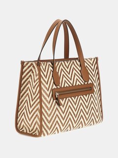 Luxusní Silvana 2 velká kabelka, Hnědá, Multi barva, T/U