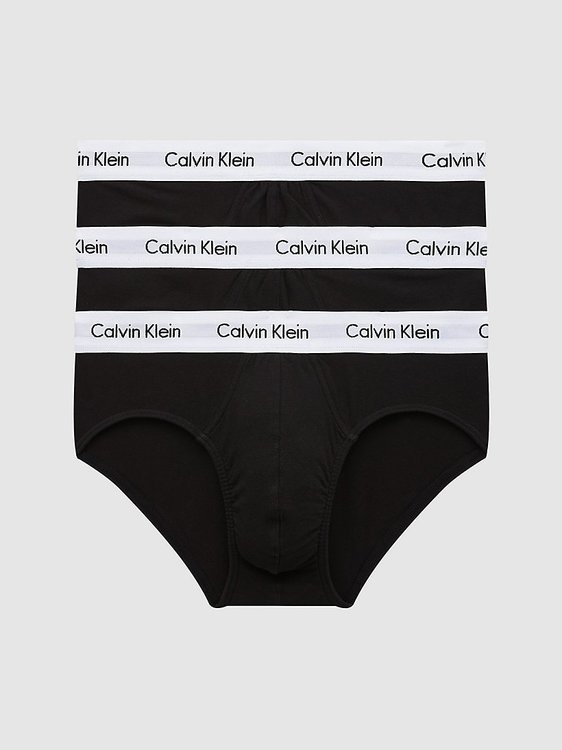 Calvin Klein Underwear – Slipy 3 pack, Černá barva