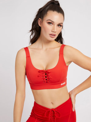 Guess – Agatha sportovní podprsenka, Červená barva