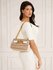 Guess, Hnědá barva Aileen 4G crossbody