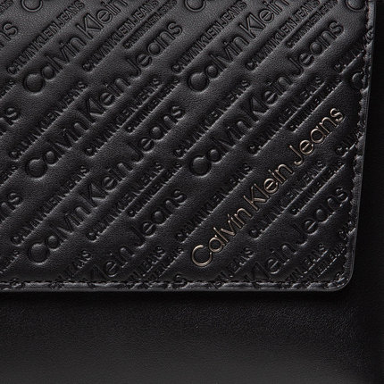 Luxusní Scuplted kabelka, Černá barva, OS