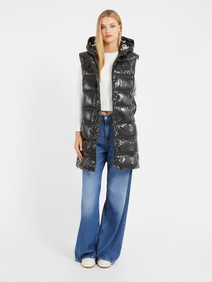 Módní Noemi vesta, Černá barva, 2023