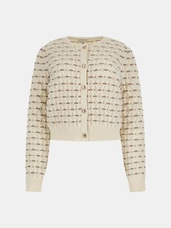 Luxusní Miya kardigen, Krémová barva, XS, S, M, L