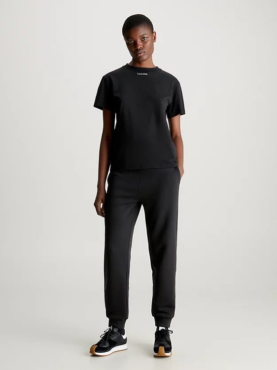 Luxusní Metallic Micro Logo tepláky, Černá barva, XS, M, L