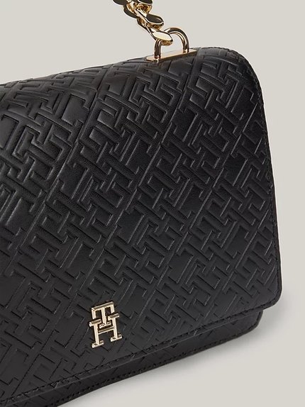 Módní TH Refined Med crossbody, Černá barva, 2024