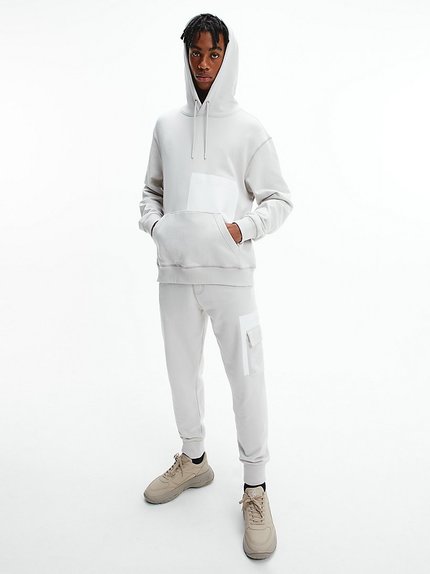 Cargo tepláky – Calvin Klein Jeans, Šedá barva Muži, Muži