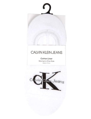Ponožky Ck Jeans Logo – Calvin Klein Jeans, Bílá barva Ženy