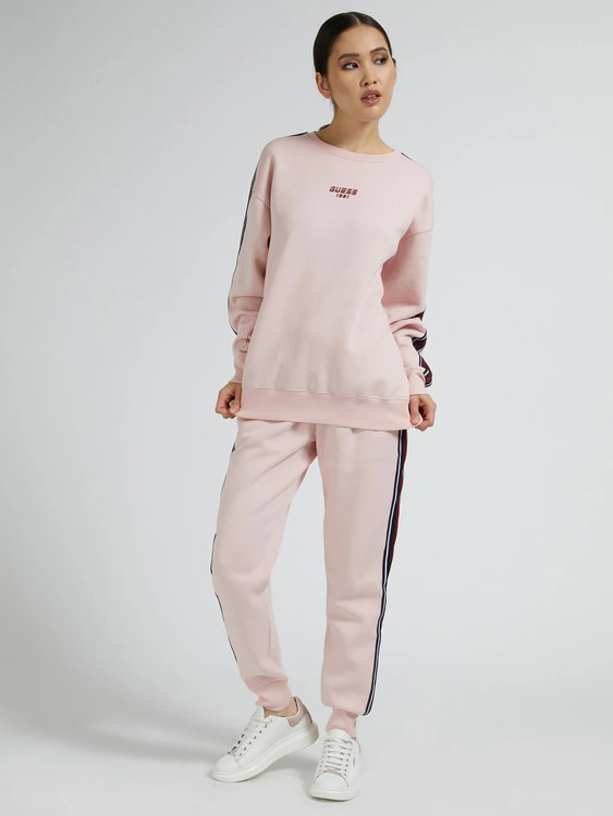 Guess, Růžová barva Abigal tepláky