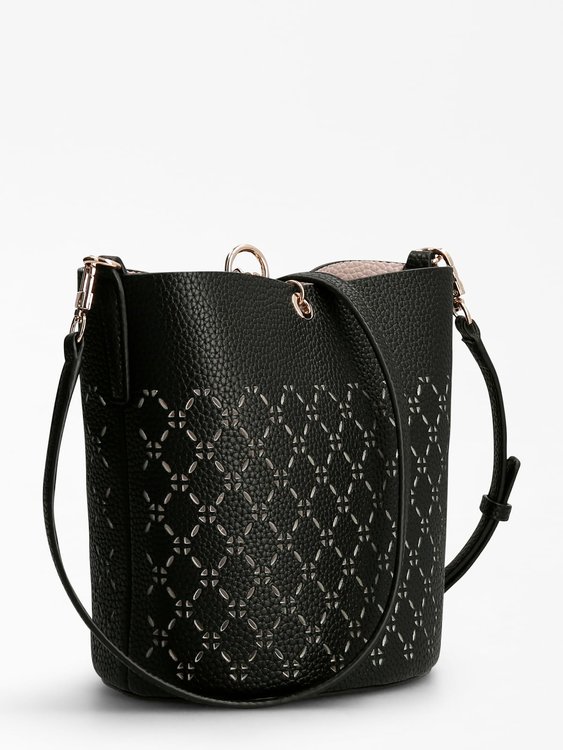 Luxusní Amara bucket crossbody, Černá barva, T/U/1 1