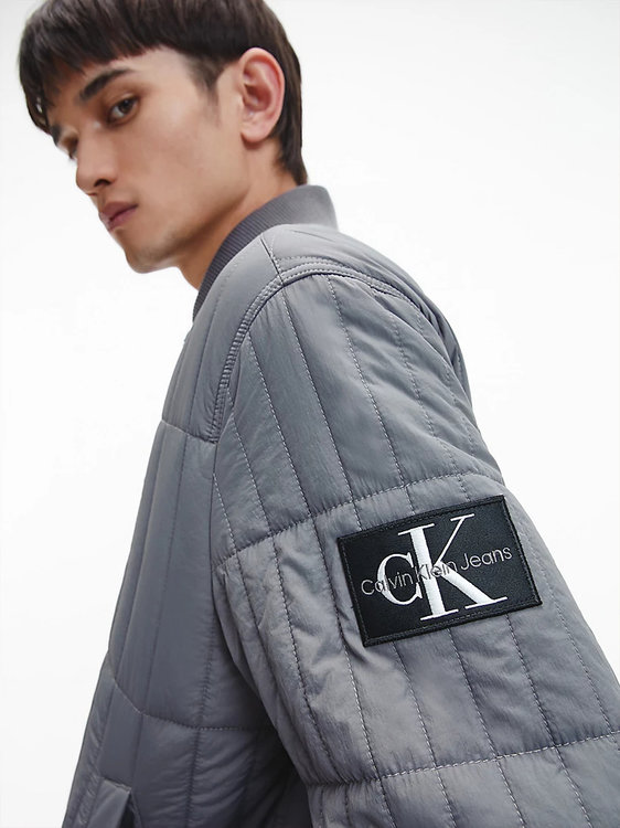 Liner bomber – Calvin Klein Jeans, Šedá barva Muži 1