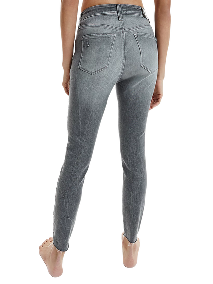 Super skinny jeany – Calvin Klein Jeans, Šedá barva Ženy