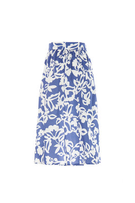 Nenette – Gess sukně, Bílá, Modrá barva