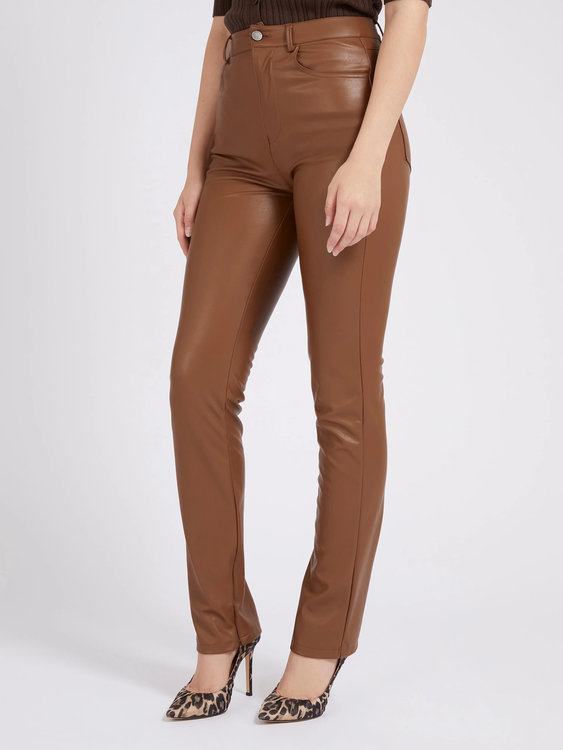 Módní Caroline kalhoty, Hnědá barva, 2022