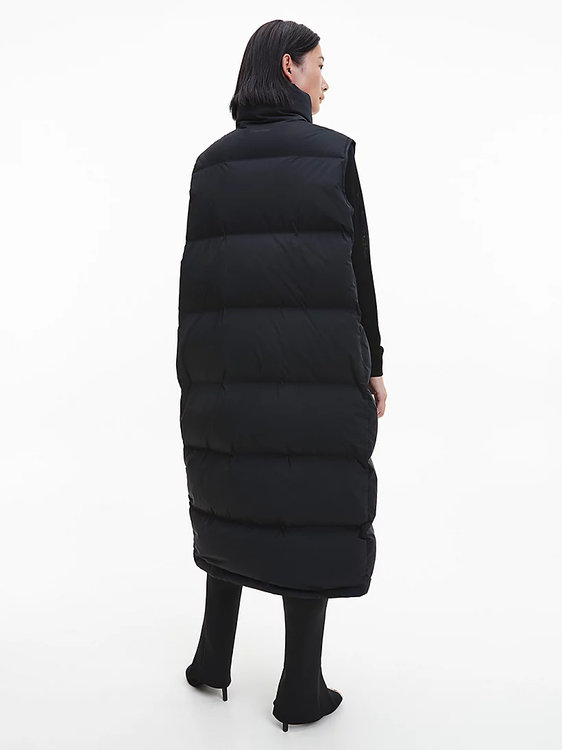 Módní Lofty maxi vesta, Černá barva, 2022 1