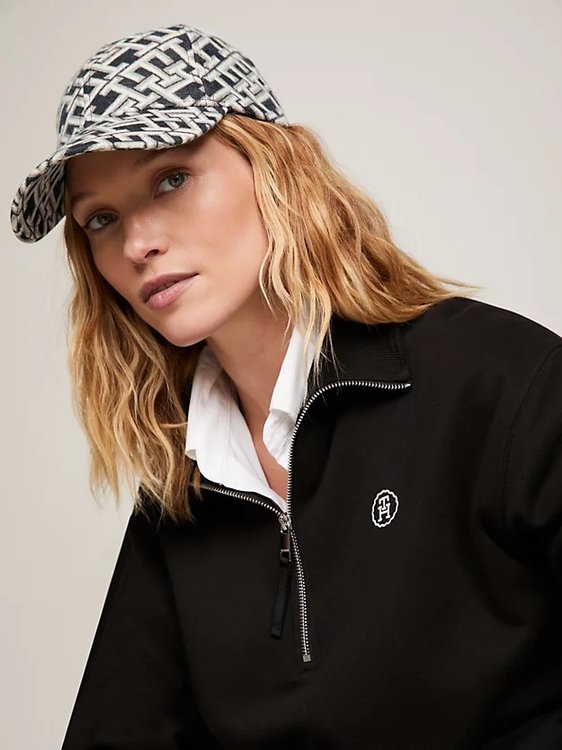Módní TH Contemporary Mono kšiltovka, Černá, Multi barva, 2024