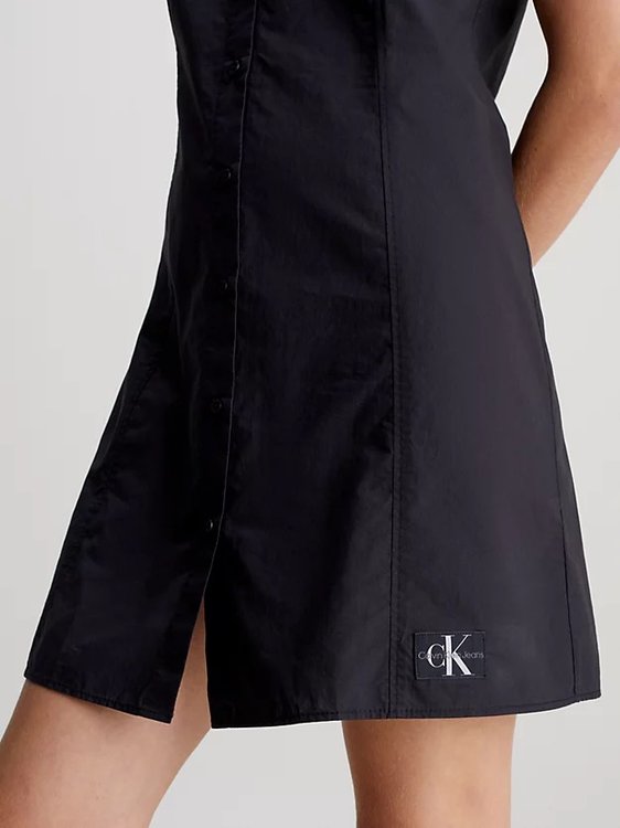 Luxusní Sleeveless šaty, Černá barva, XS, S