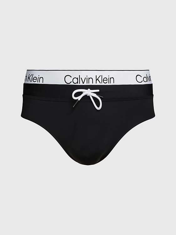 Calvin Klein Swimwear – CK Meta Legacy plavky, Černá barva