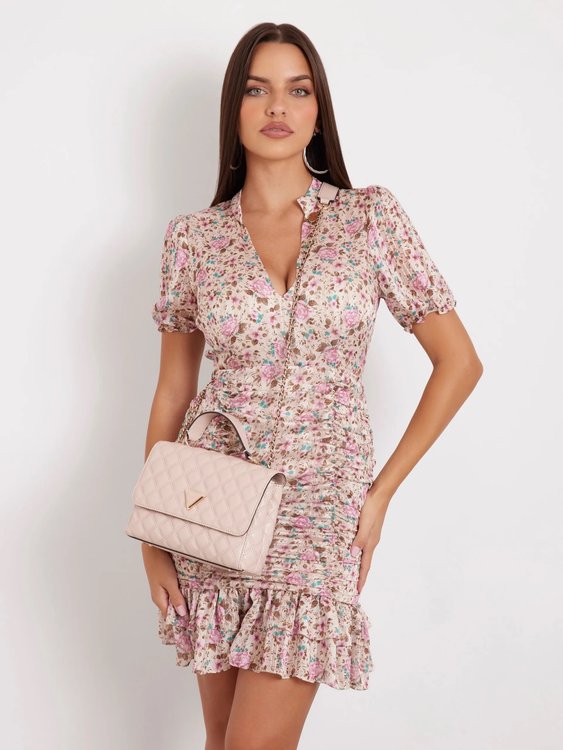 Giully 2 crossbody – GUESS, Růžová barva Ženy