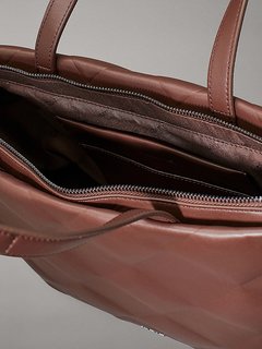 Diamond Quilt velká kabelka Hnědá barva Ženy