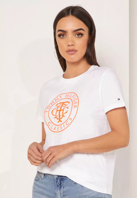 Tommy Hilfiger – TH Essential triko, Bílá barva