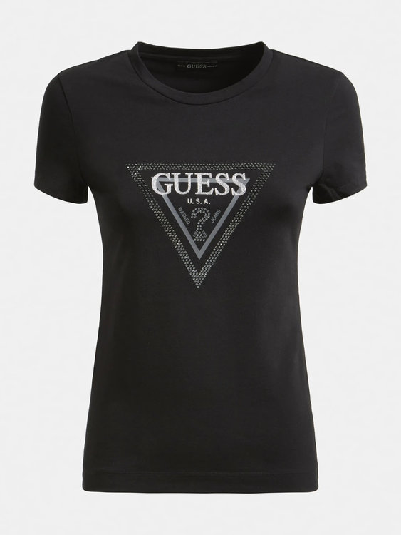 Luxusní Triangle logo triko, Černá barva, XS, S, M, L