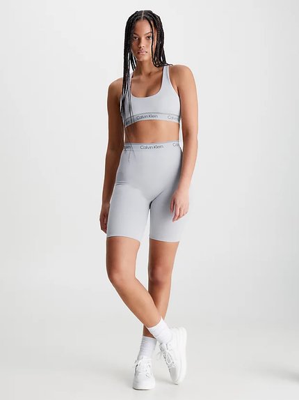 Módní Knit Biker šortky, Šedá barva, 2023