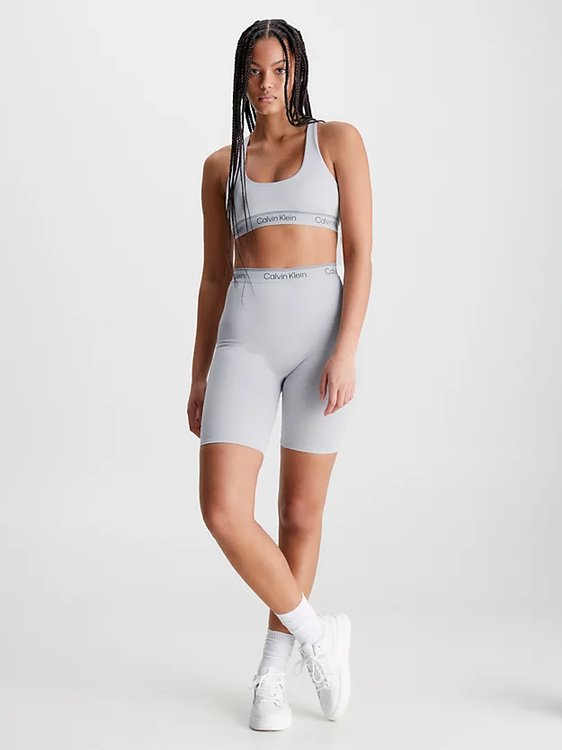 Módní Knit Biker šortky, Šedá barva, 2023