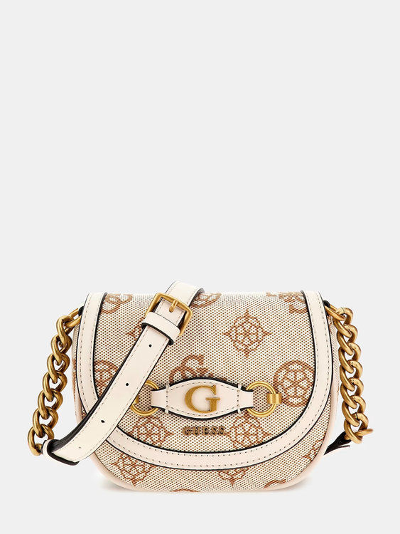 GUESS – Izzy crossbody, Béžová barva