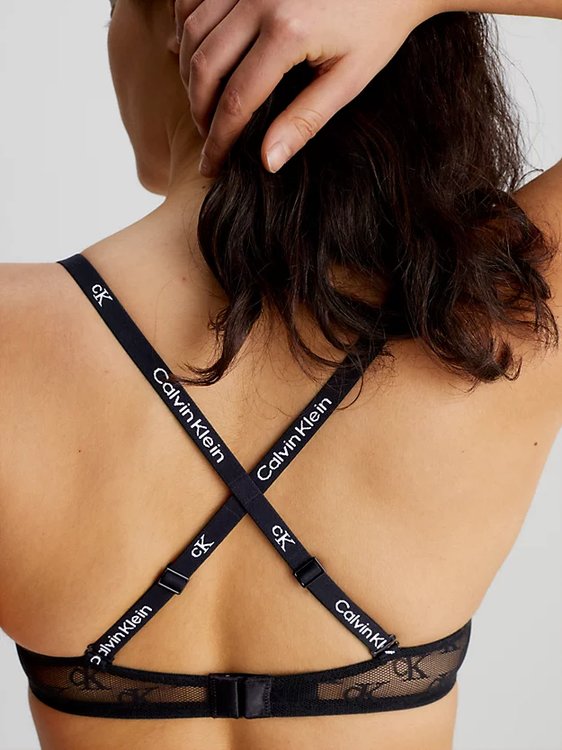 Luxusní 1996 Logo podprsenka, Černá barva, 34/0B, 34/0C, 34/0D, 34/0A, 36/0C, 36/0D