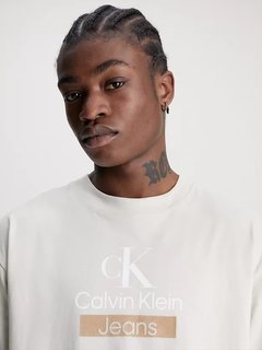 Luxusní Stacked Archival triko, Bílá, Krémová barva, S, M, L, XL