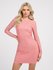 Estelle šaty – GUESS, Růžová barva Ženy